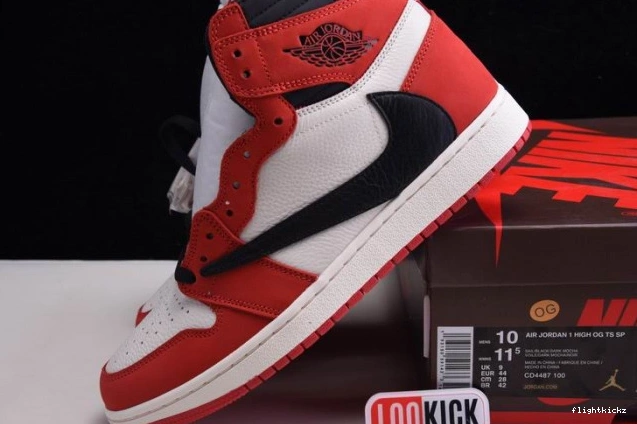 100(RED) AIR CD4487 TRAVIS HIGH X 1 RETRO JORDAN - SCOTT OG 1009